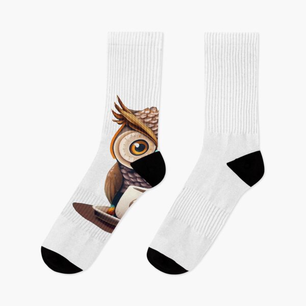 Item preview, Owl with Coffee designed and sold by SabyDigitalArt.