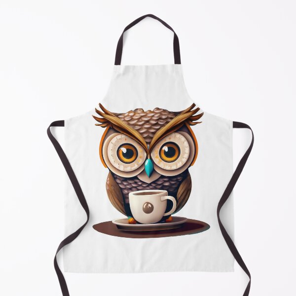 Item preview, Owl with Coffee designed and sold by SabyDigitalArt.
