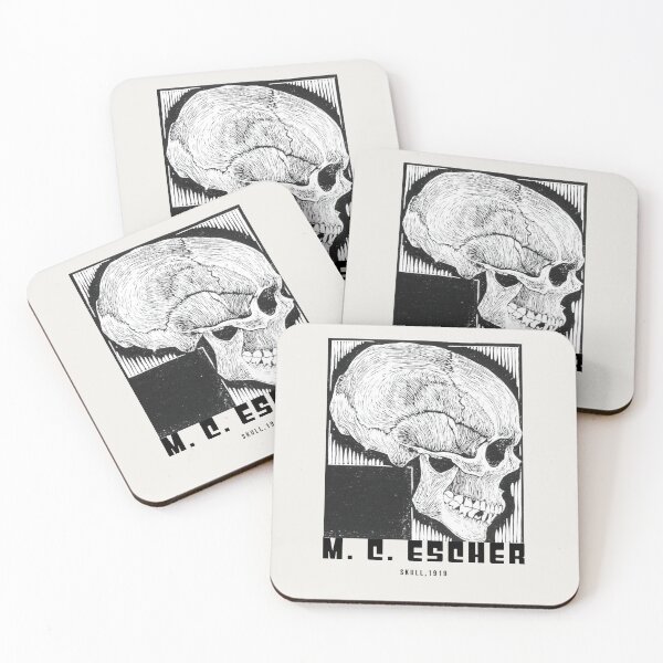 Item preview, M.C. Escher | Skull, 1919 designed and sold by BossyCatHome.