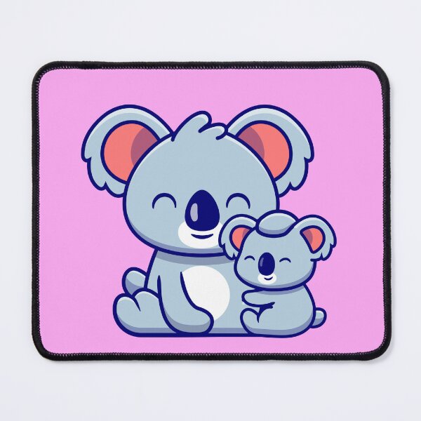 Item preview, Koala Love: Cute Koala Mother with Baby Koala Cartoon Vector Icon Illustration designed and sold by hjian8219.