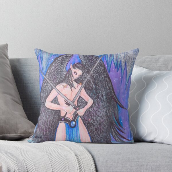 Item preview, Angel with Swords (Black Wings) designed and sold by Stephanie Small.