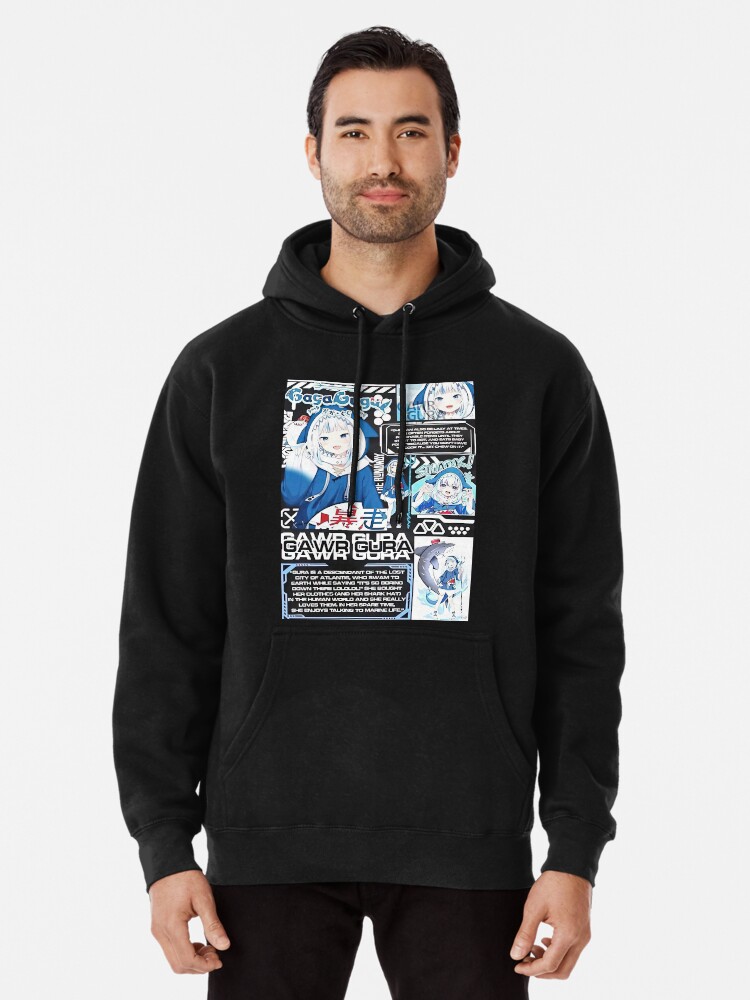 Gawr Gura Anime Pullover Hoodie