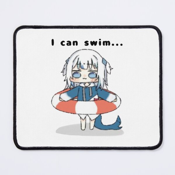 Item preview, Gawr Gura can swim designed and sold by eckstromvan.