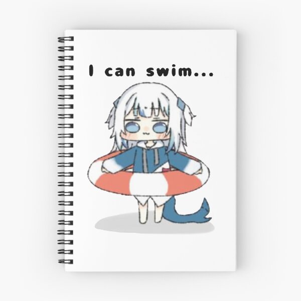 Item preview, Gawr Gura can swim designed and sold by eckstromvan.