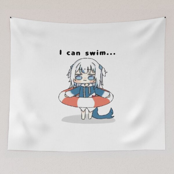 Item preview, Gawr Gura can swim designed and sold by eckstromvan.