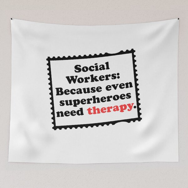 Item preview, Social Workers: Because even superheroes need therapy designed and sold by MNSDesignHub.