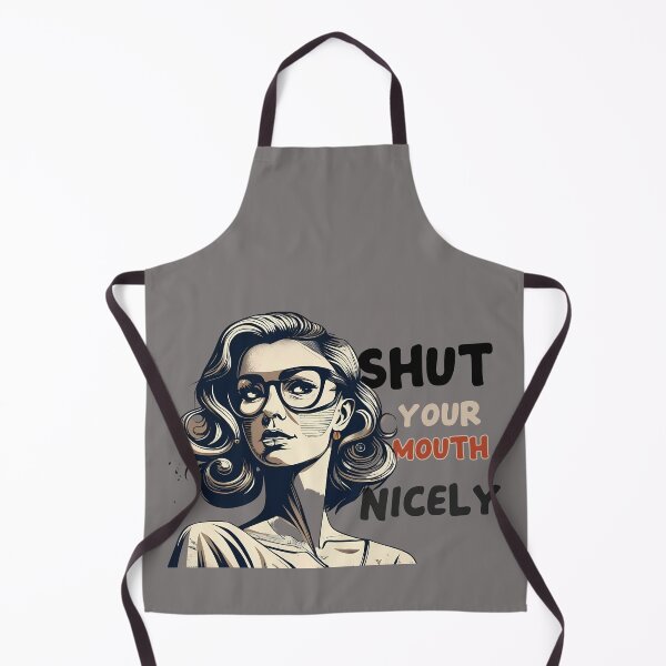 Item preview, Women Word " Shut your mouth Nicely " Sticker Retro Style designed and sold by sfwArt.