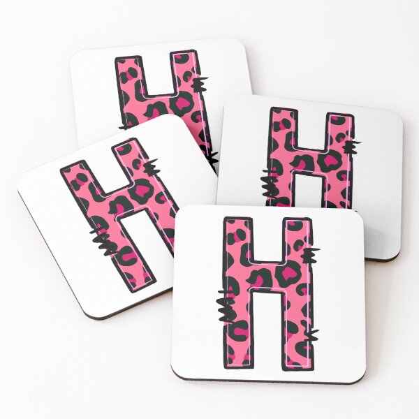 Item preview, Letter H "Pink Leopard" designed and sold by SchokoGoth.