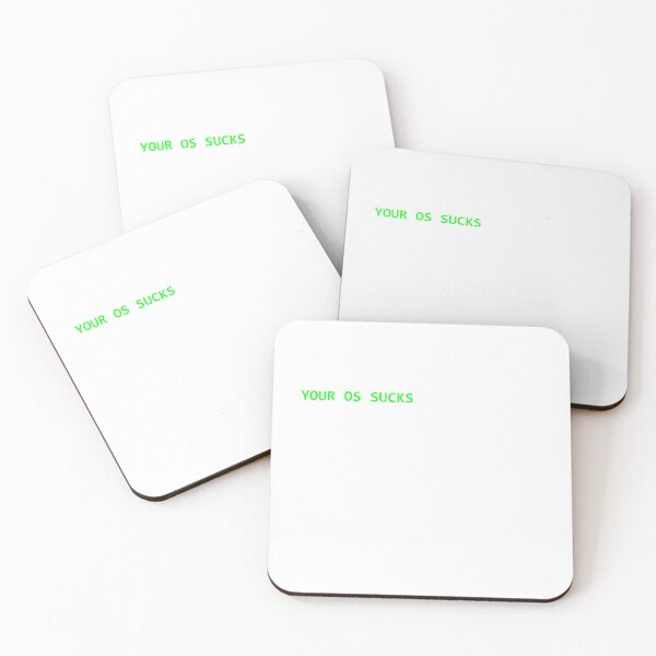 Item preview, your os sucks designed and sold by infosec-merch.