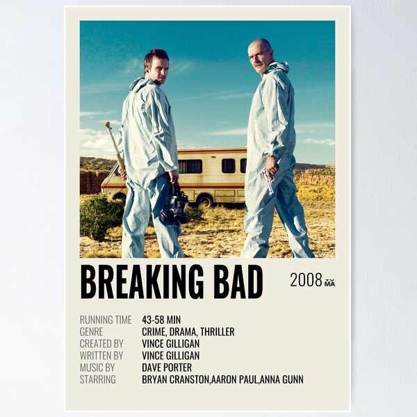 Artikel-Vorschau von Filmplakat „Breaking Bad“ (2008)., designt und verkauft von HansineKarlsen.
