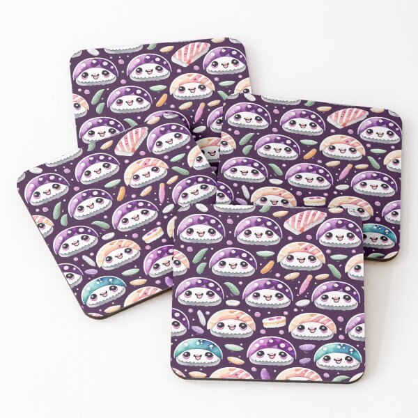 Item preview, Chibi Sushi Pattern designed and sold by Printsalotl.