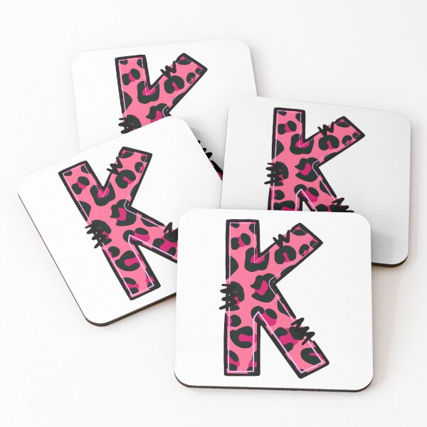 Item preview, Letra K "Leopardo Rosa" designed and sold by SchokoGoth.