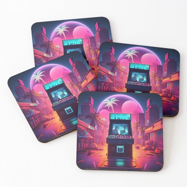 Item preview, retrowave Arcade designed and sold by lesviedonald.