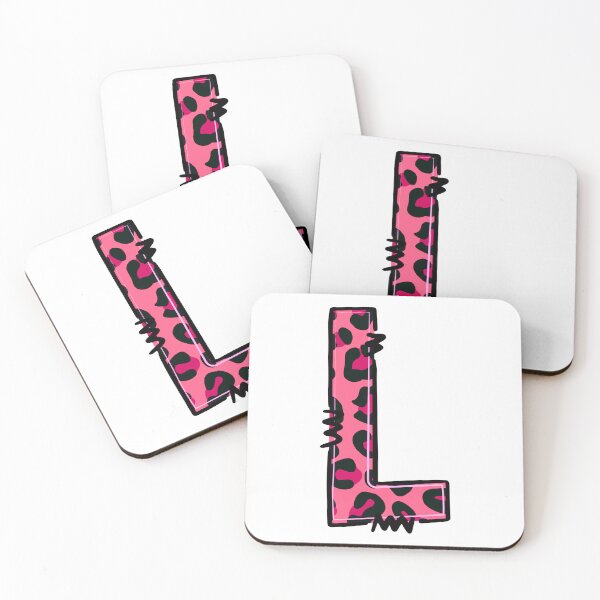 Item preview, Letter L "Pink Leopard" designed and sold by SchokoGoth.