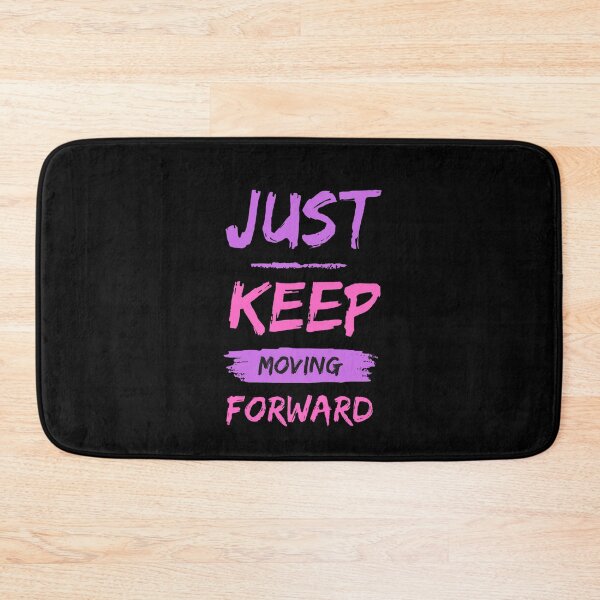 Item preview, Just Keep Moving Forward Pink and Purple, Positivity, Quote designed and sold by BirdsnStuff.