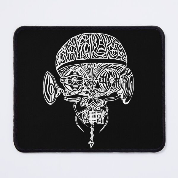 Item preview, Estampado blanco Tekhead designed and sold by Spaceketdesign.