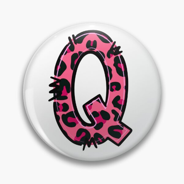 Item preview, Letter Q "Pink Leopard" designed and sold by SchokoGoth.