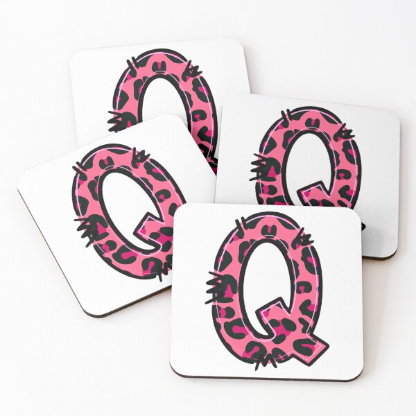 Item preview, Letter Q "Pink Leopard" designed and sold by SchokoGoth.