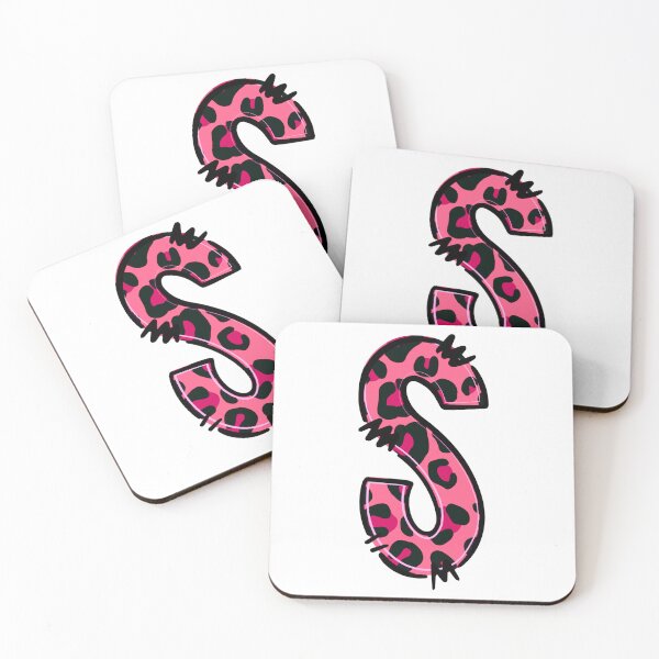 Item preview, Letter S "Pink Leopard" designed and sold by SchokoGoth.