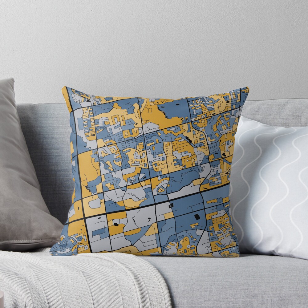 Item preview, Throw Pillow designed and sold by PatternMaps.