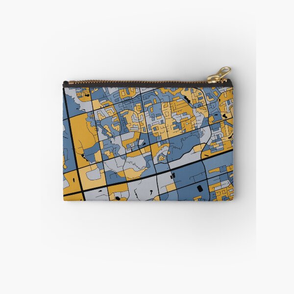 Item preview, Markham Map Pattern in Blue & Gold designed and sold by PatternMaps.