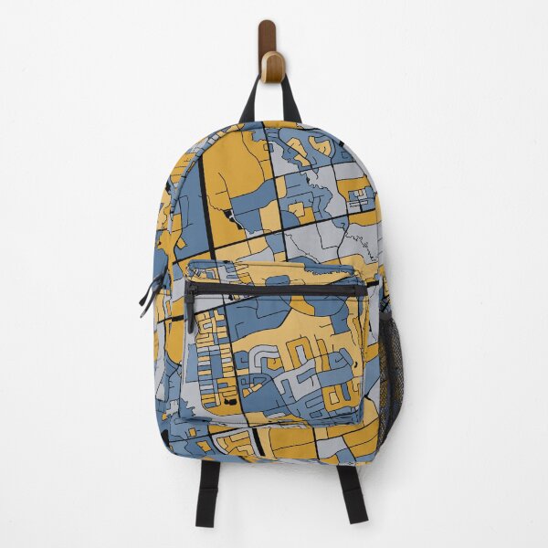 Item preview, Markham Map Pattern in Blue & Gold designed and sold by PatternMaps.