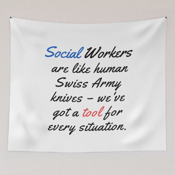 Item preview, Social Workers Funny Saying designed and sold by MNSDesignHub.