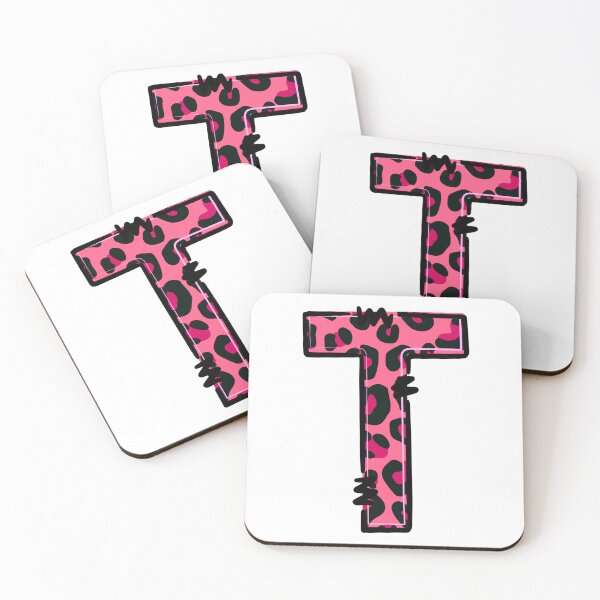 Item preview, Letter T "Pink Leopard" designed and sold by SchokoGoth.