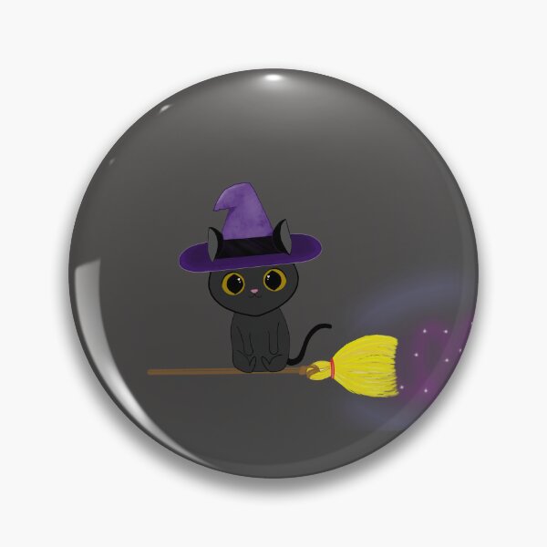Item preview, Witch kitty designed and sold by UnrealArtistry.