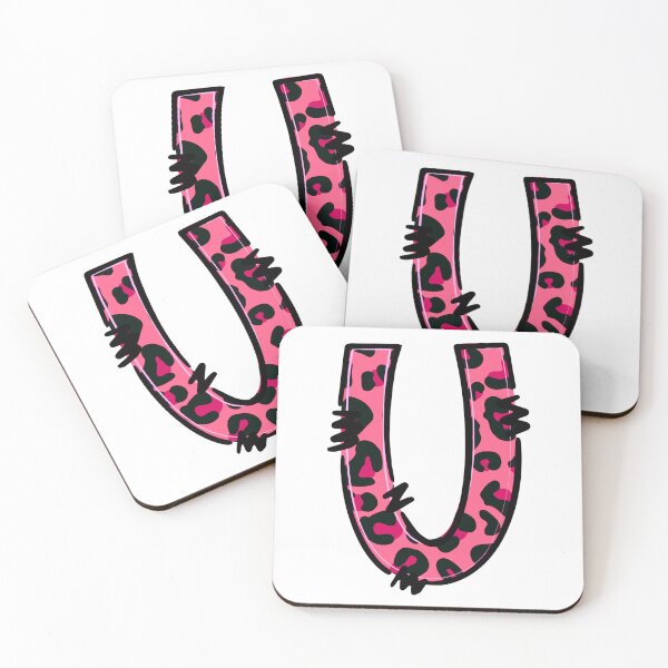 Artikelvorschau, Buchstabe U "Pink Leopard" entworfen und verkauft von SchokoGoth.