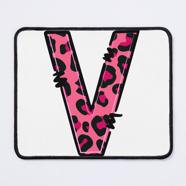 Item preview, Letter V "Pink Leopard" designed and sold by SchokoGoth.