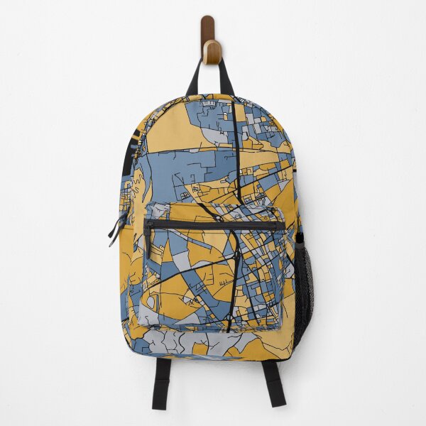 Item preview, Palermo Map Pattern in Blue & Gold designed and sold by PatternMaps.