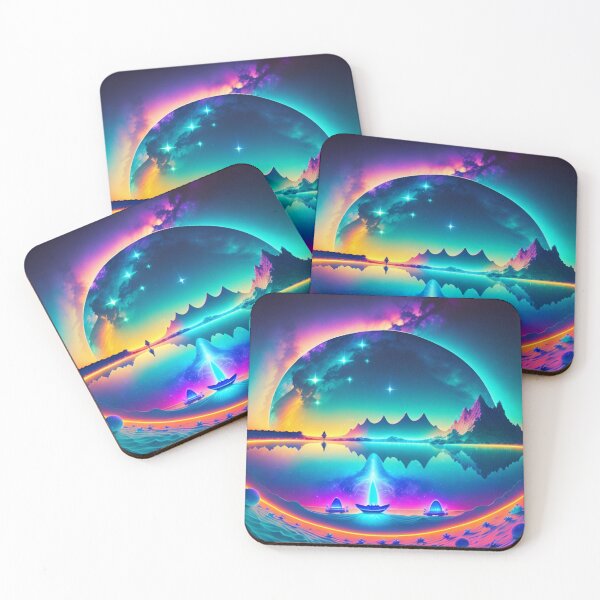 Item preview, Colorful Intergalactic Cosmic Beach Paradise designed and sold by Lisa Pearlman.