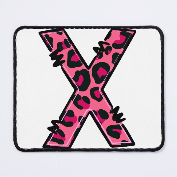 Item preview, Letter X "Pink Leopard" designed and sold by SchokoGoth.