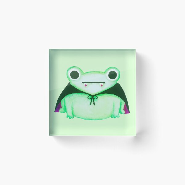 Item preview, Cute Halloween Vampire Frog Watercolor Painting designed and sold by harrifangs.