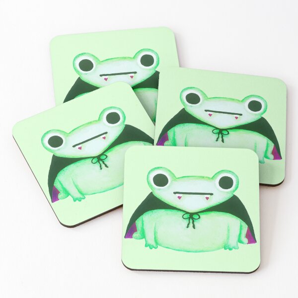 Item preview, Cute Halloween Vampire Frog Watercolor Painting designed and sold by harrifangs.