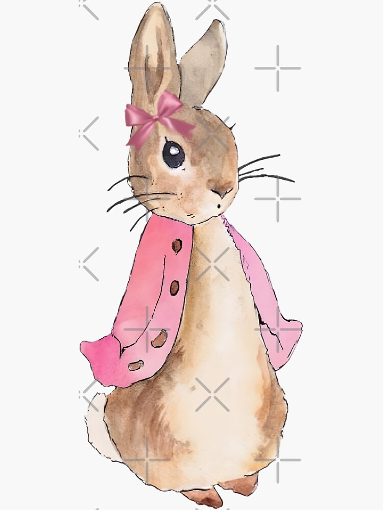 Floppy bunny, Beatrix Potter tales Sticker for Sale by coolkatia