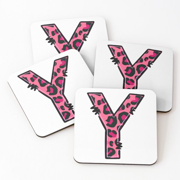 Item preview, Letter Y "Pink Leopard" designed and sold by SchokoGoth.