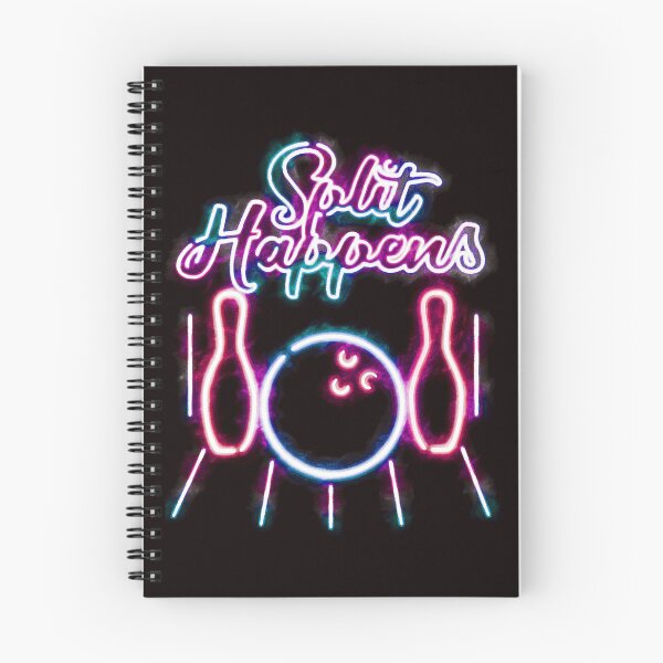 Item preview, Bowling Shirts - Funny Retro Neon Vintage Style Split Happens designed and sold by KARLISWENS.