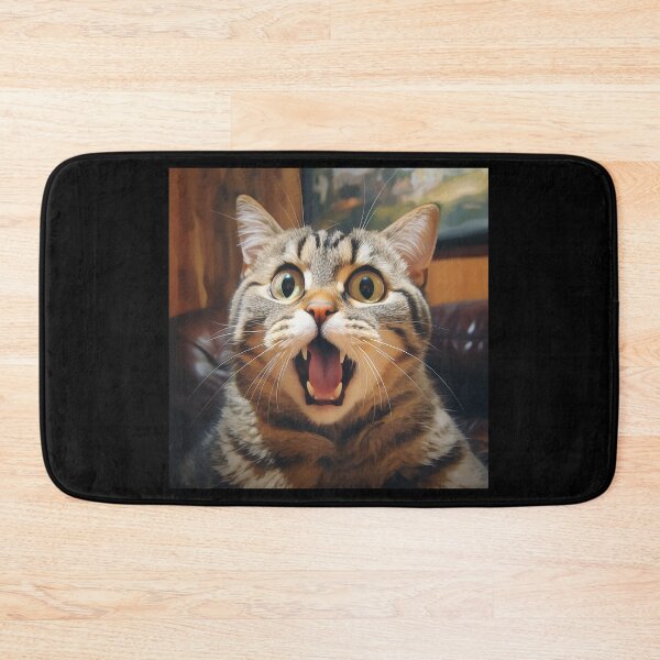 Item preview, Cute surprised cat designed and sold by SameeraDammeyer.