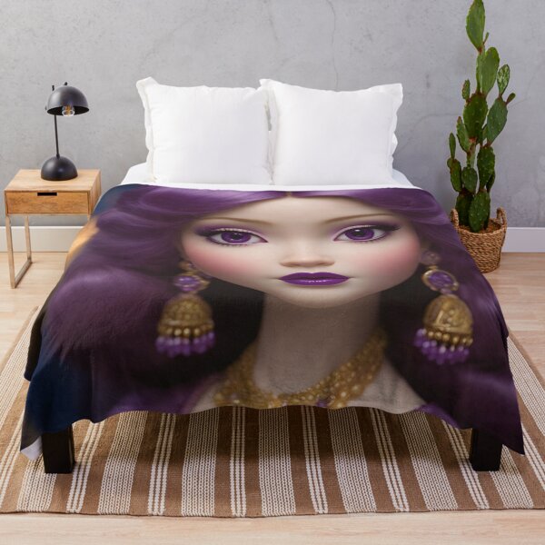 Item preview, Purple Haired Indian Dolly Daydream designed and sold by Tau Tia L Douglass.