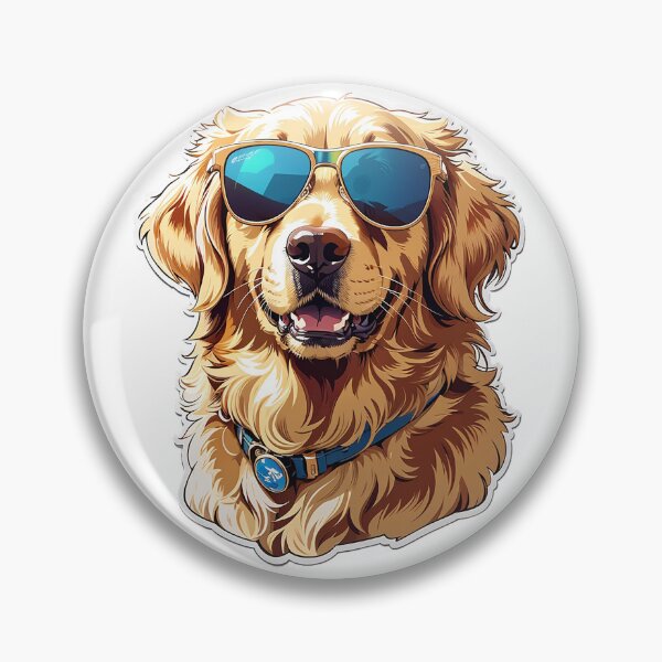 Item preview, Cool lindo golden retriever designed and sold by FuroAI.