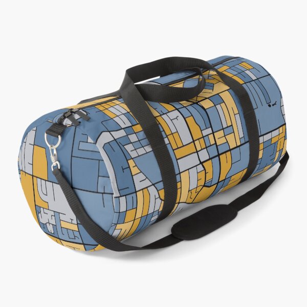 Item preview, Surrey Map Pattern in Blue & Gold designed and sold by PatternMaps.