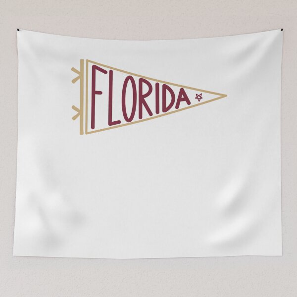 Item preview, Florida Garnet And Gold Flag Banner Pennant designed and sold by NacheezeCloth.