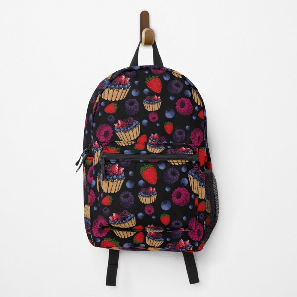 Item preview, Berry Sweet Tart Pattern (Black) designed and sold by honeybeepaper.