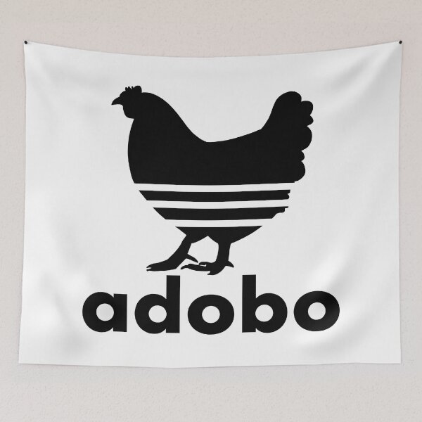 Item preview, ADOBO CHICKEN FILIPINO PINOY FOOD POCKET DESIGN BLACK designed and sold by aydapadi.