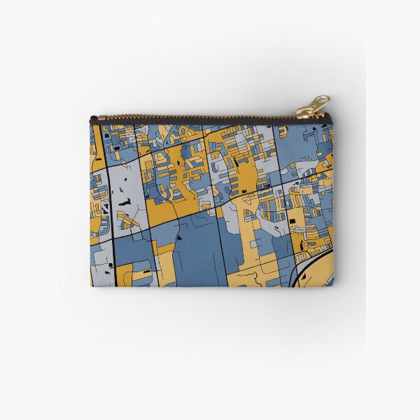 Item preview, Vaughan Map Pattern in Blue & Gold designed and sold by PatternMaps.