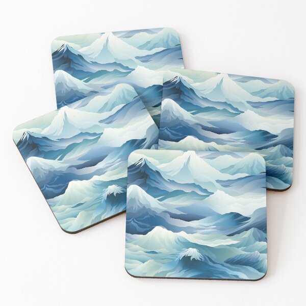Item preview, Icey Mountains Pattern designed and sold by Manuel  Campbellai.