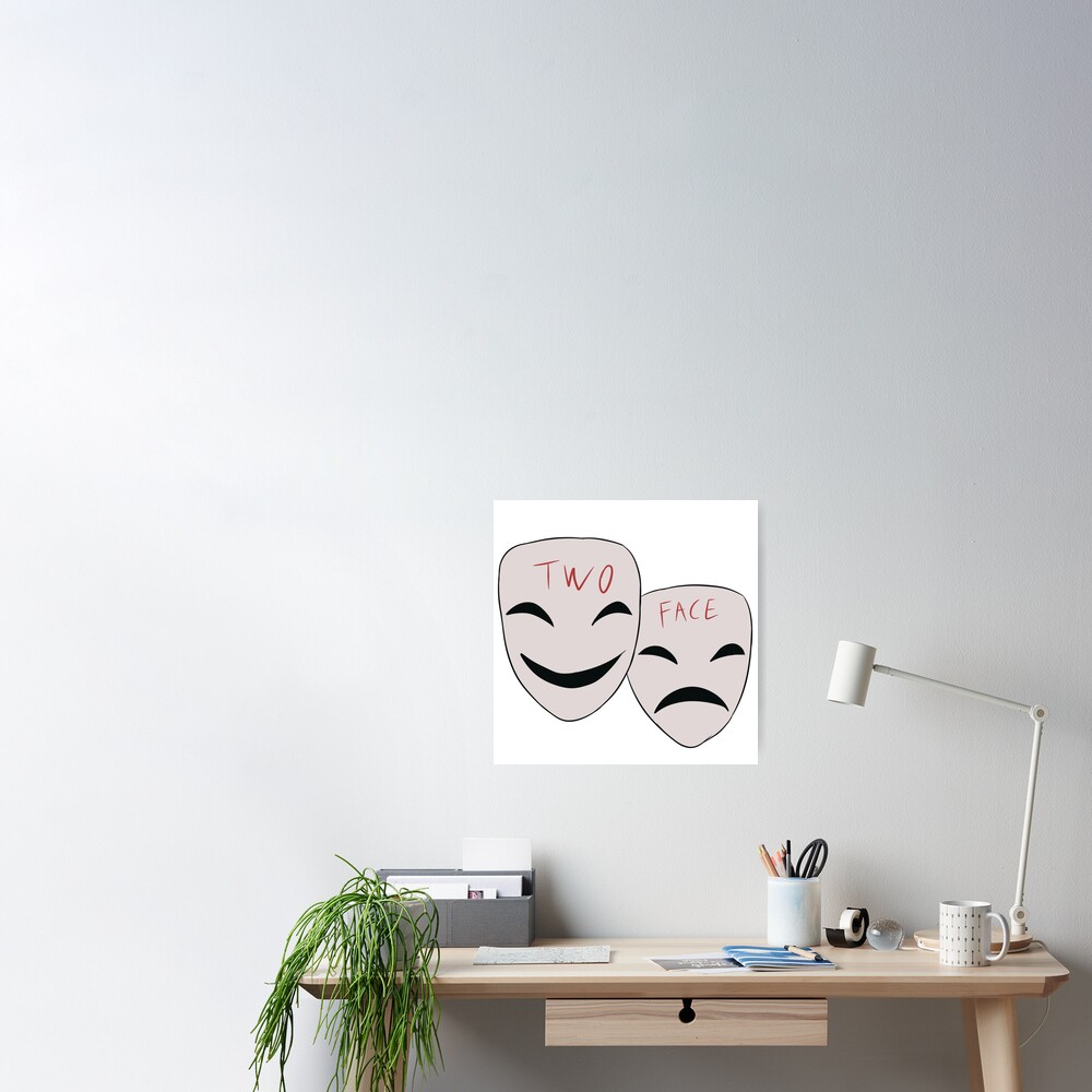Two Faced - Unique, high-quality Poster - Photowall