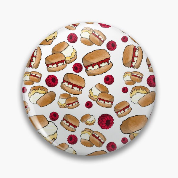 Item preview, Scones Pattern (White) designed and sold by honeybeepaper.